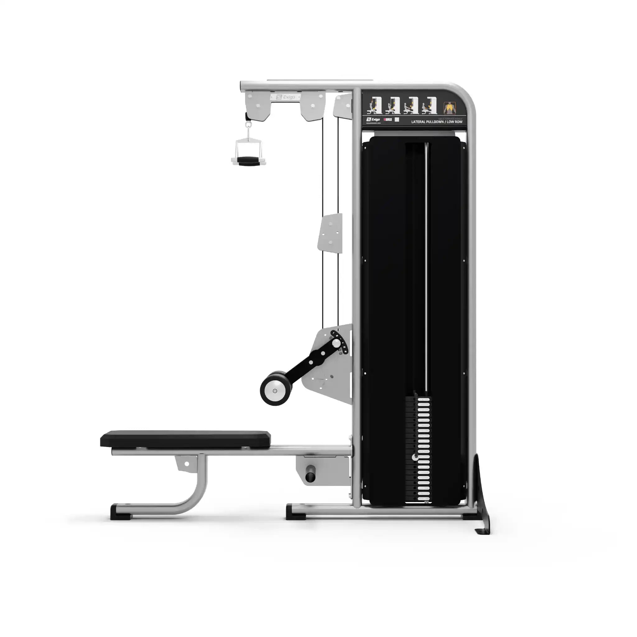 Exigo Selectorised Lat Pulldown / Low Row Side
