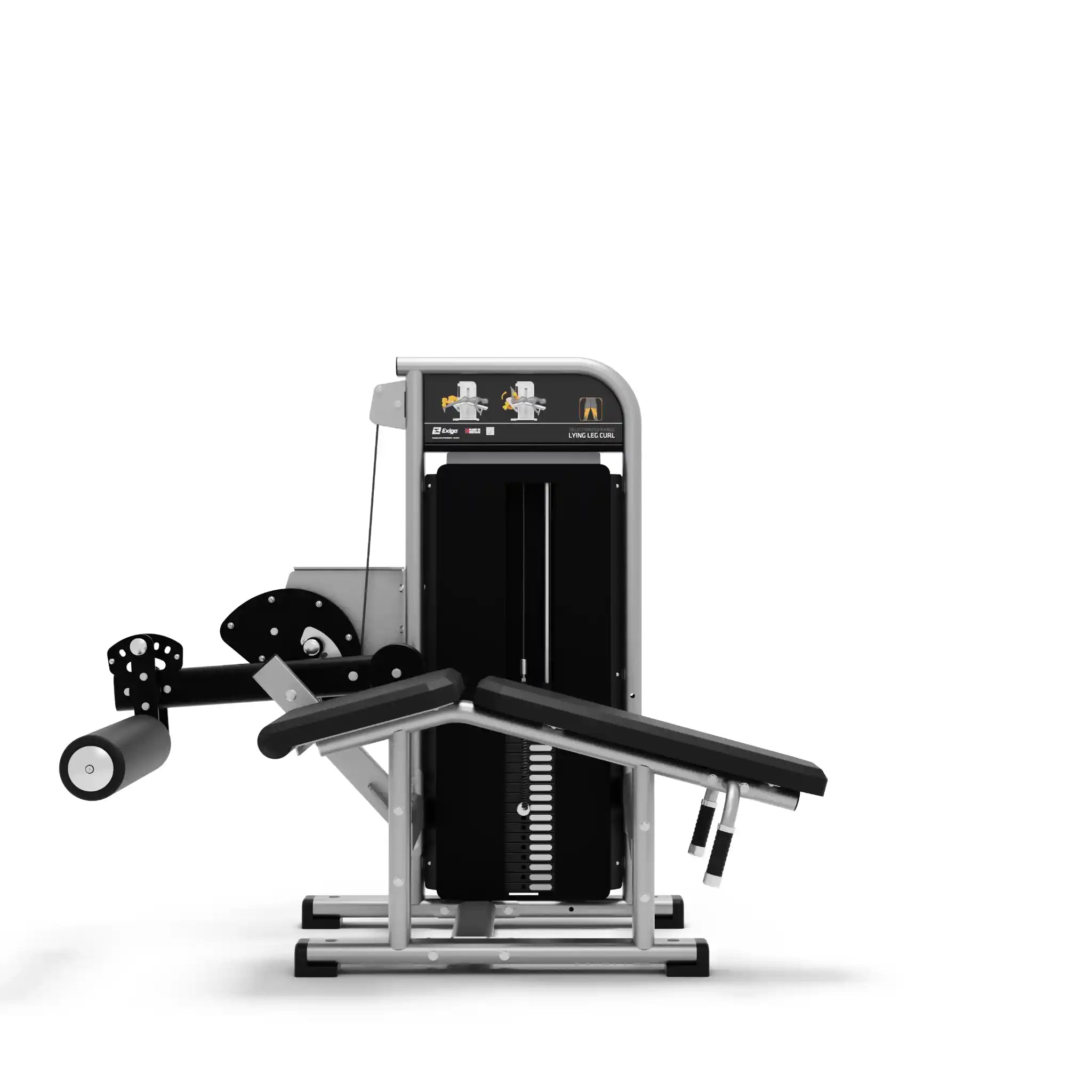 Exigo Selectorised Lying Leg Curl Side