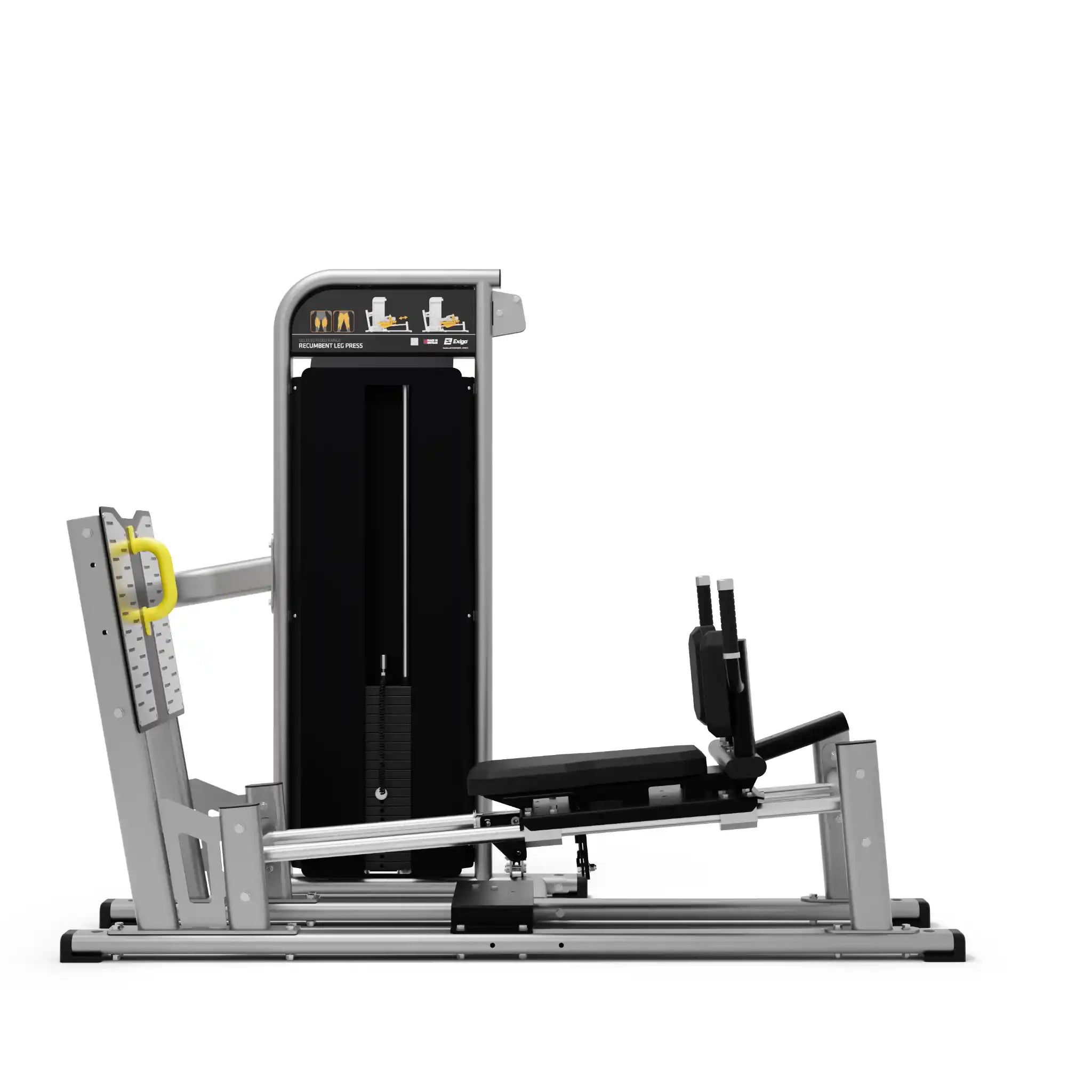 Exigo Selectorised Recumbent Leg Press Side