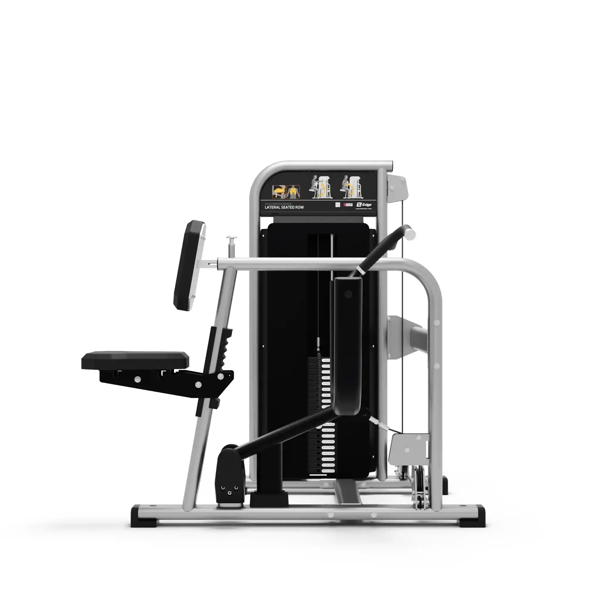 Exigo Selectorised Seated Lat Row Side 3