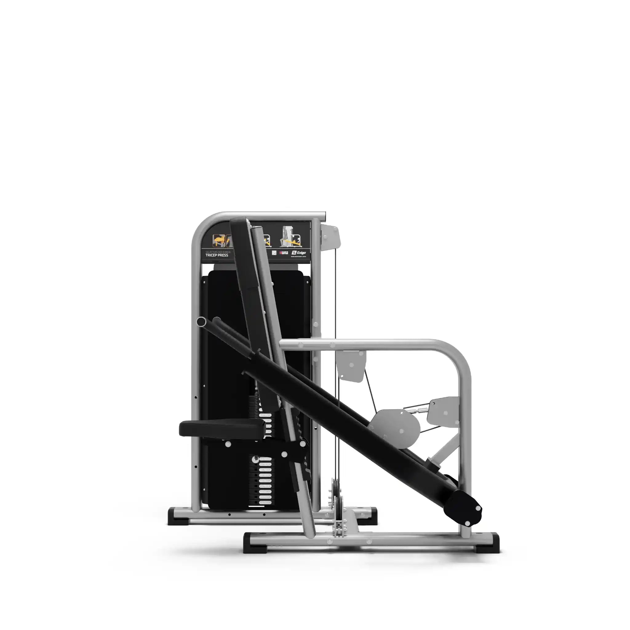 Exigo Selectorised Tricep Press Side