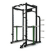 JORDAN® Power Rack with Attachments Black 2